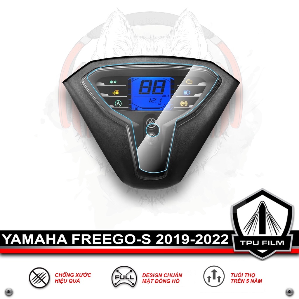 Miếng dán PPF TPU bảo vệ mặt đồng hồ xe FREEGO FREEGO S 2019 đến 2022 - YAMAHA FREEGOS