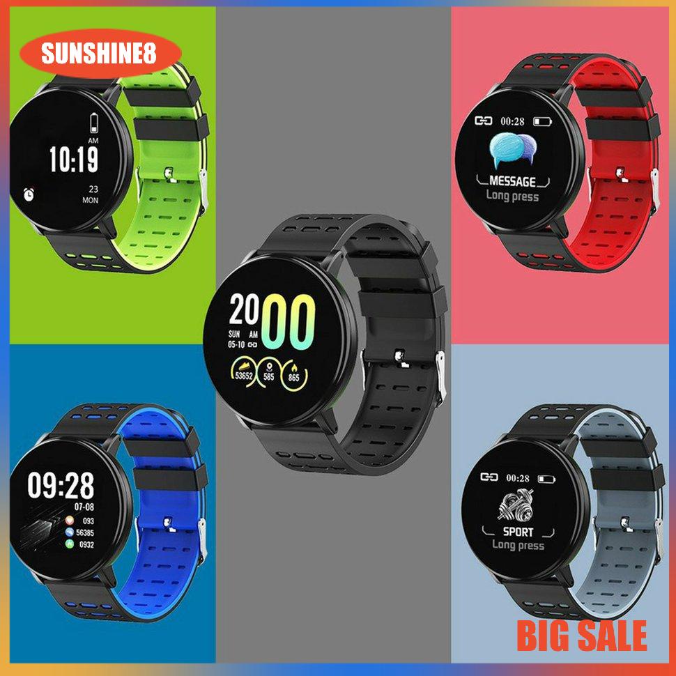 【SUN】Đồng hồ thông minh 119plus Smart Bracelet Theo dõi nhịp tim không dây Chống nước