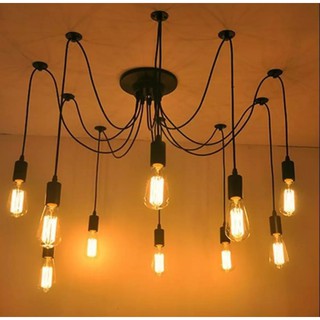 Đèn Thả Nhện 10 Bóng Tặng Kèm Bóng LED Siêu Sáng Minh Anh