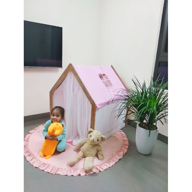 Có ảnh &amp; video thậtThảm chơi cho bé|Thảm ngủ cho bé|Đường kính 150cm |100%cotton an toàn hơn thảm nhựa