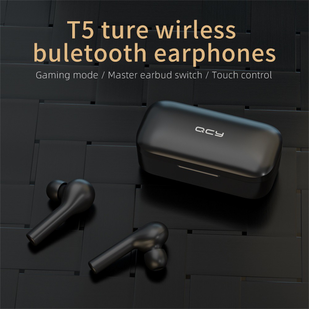 Tai Nghe Bluetooth 5.0 Không Dây Qcy T5 Chống Thấm Nước Kèm Phụ Kiện