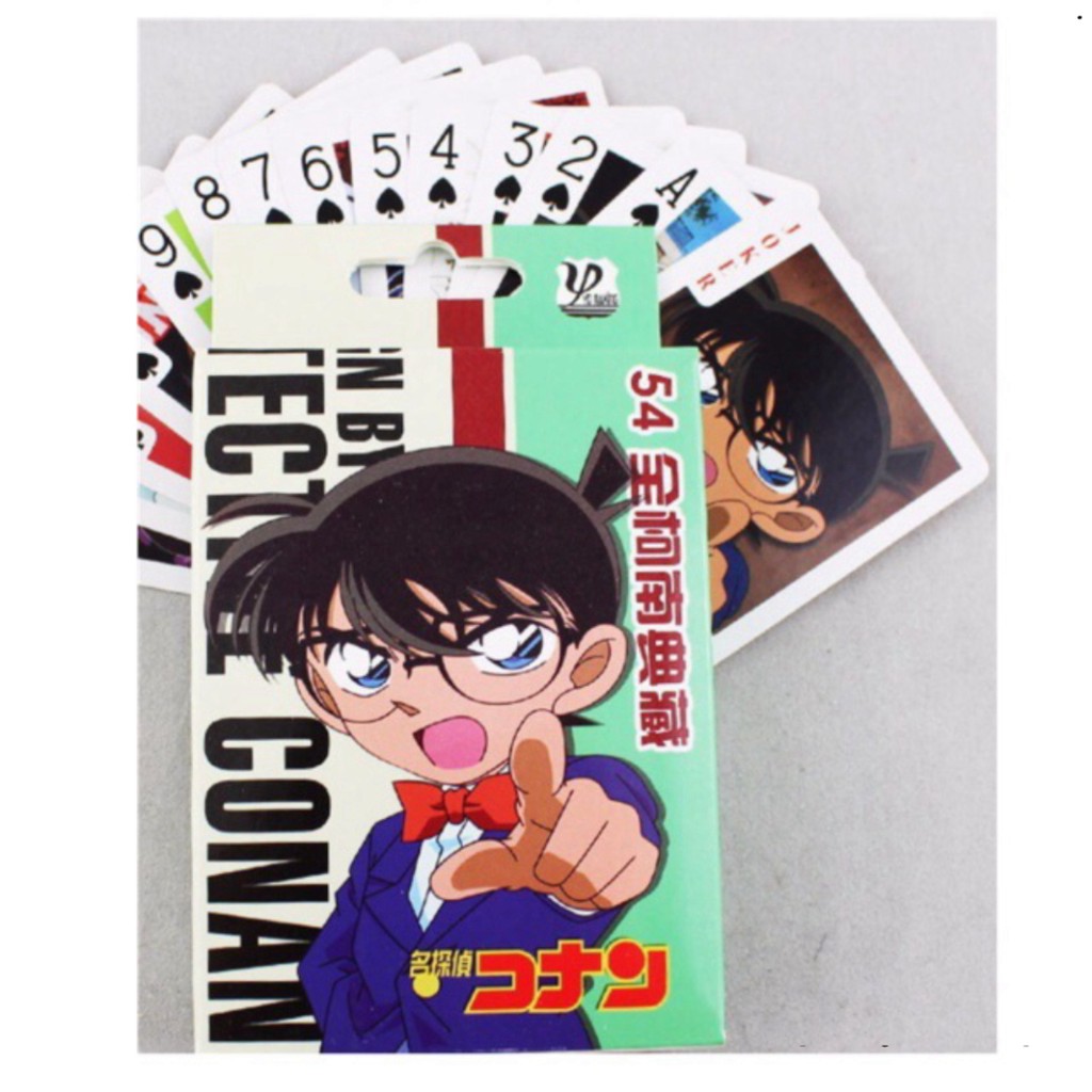 Bộ bài Tây anime conan 54 ảnh khác nhau