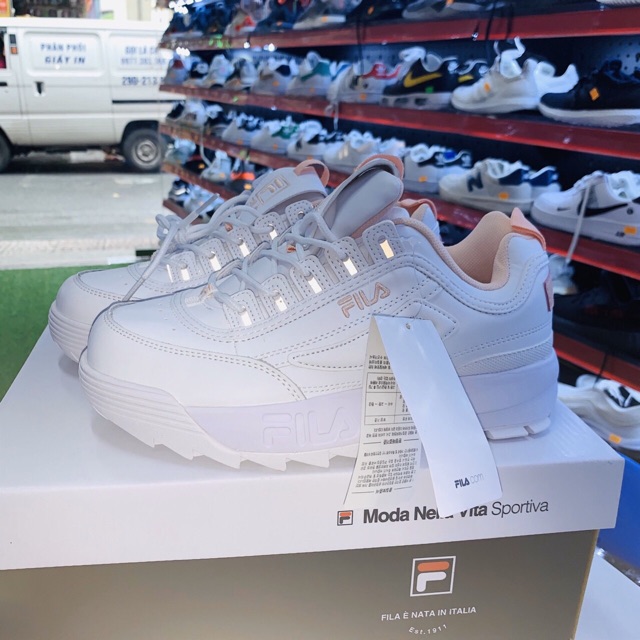 Giày thể thao fila trắng nữ hàng 1:1