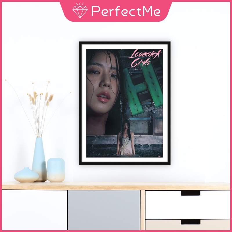 Tranh Đính Đá 5D Tự Làm 30X40cm Hình BLACKPINK Trang Trí Nhà Cửa