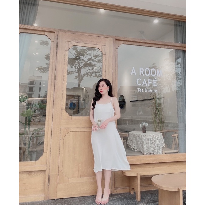 Đầm - Váy Maxy 2 Dây Chất Đũi Lụa Hàn Siêu Mát