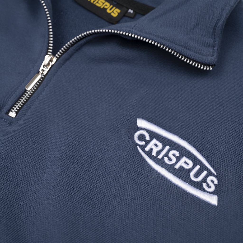 ÁO HALF ZIP SIMPLE XANH