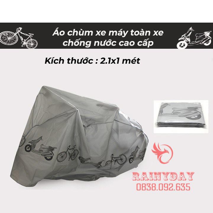 [HÀNG LOẠI A] Bạt áo phủ trùm che xe máy sh vespa moto pkl vision xe đạp điện chống nắng mưa vải dù loại dày