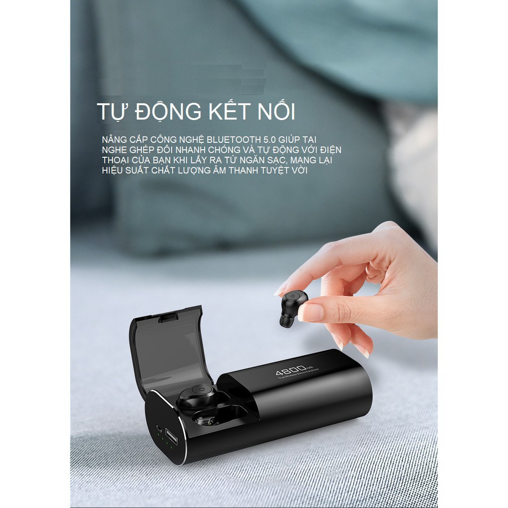 TAI NGHE BLUETOOTH S11 TWS KIÊM SẠC DỰ PHÒNG 4800MAH BẢO HÀNH 12 THÁNG