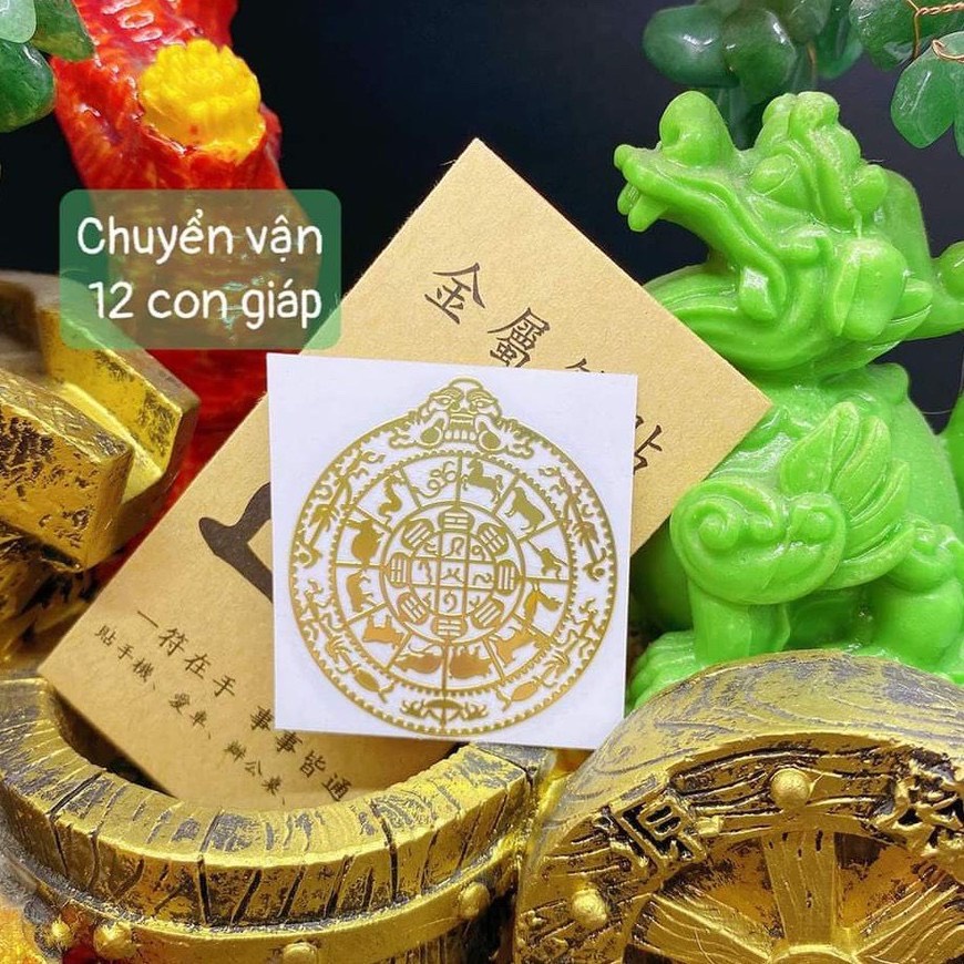 Miếng Dán Điện Thoại Phong Thủy, Tài Lộc, Tình Duyên, May Mắn, Phù Hợp Mọi Người, Đẹp Lung Linh