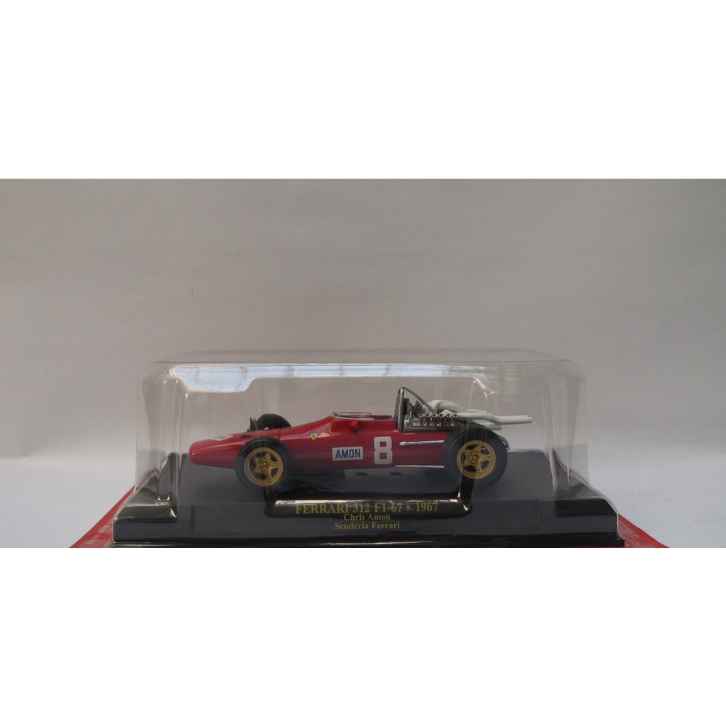 Xe mô hình IXO Hachette FERRARI 312 F1-67 1967 Chris Amon - Scuderia Ferrari tỷ lệ 1:43