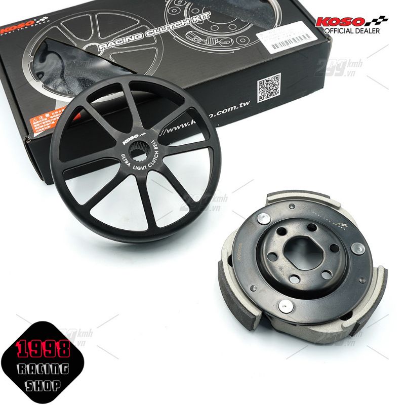 Bộ nồi sau hiệu năng cao Koso Ultra Light Racing Clutch cho các dòng xe tay ga Honda 125-150cc