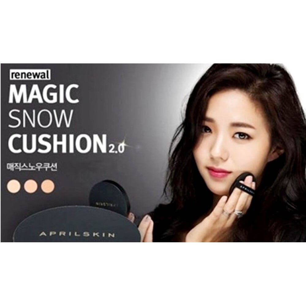 Phấn Nước Che Phủ Hoàn Hảo Aprilskin Black Magic Snow Cushion Mẫu Mới | BigBuy360 - bigbuy360.vn