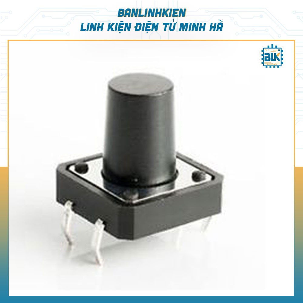 Nút Nhấn 2 Chân 6x6x5MM DIP (Chân Cong)( 10 chiếc)