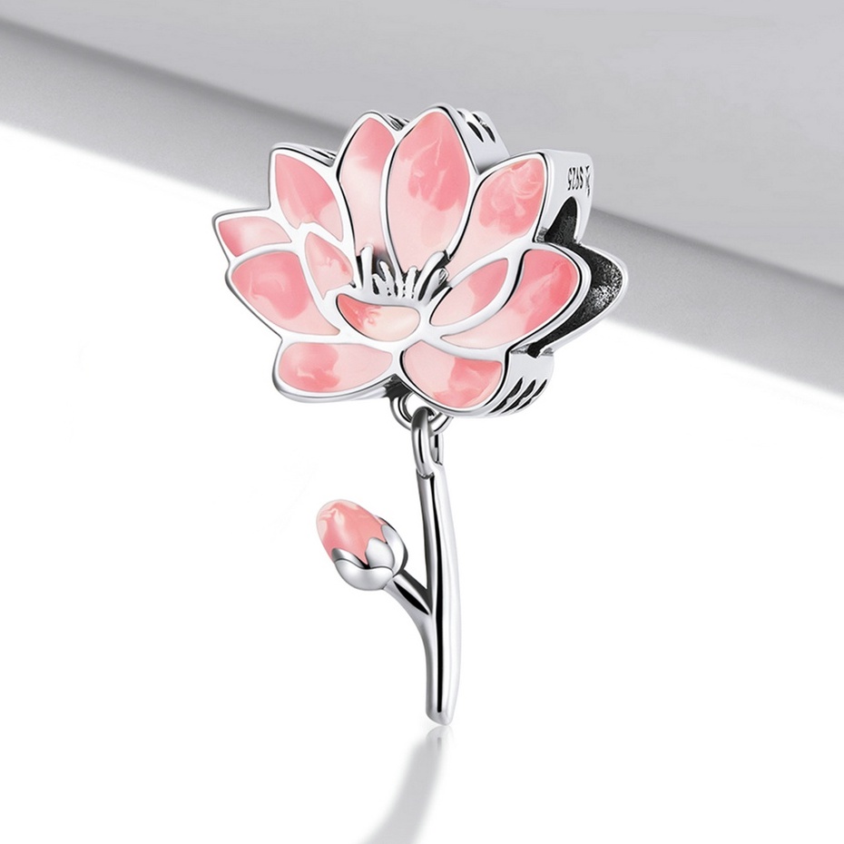 BAMOER Hạt Charm BạC 925 Hình Hoa Hướng Dương Nhiều Màu Sắc