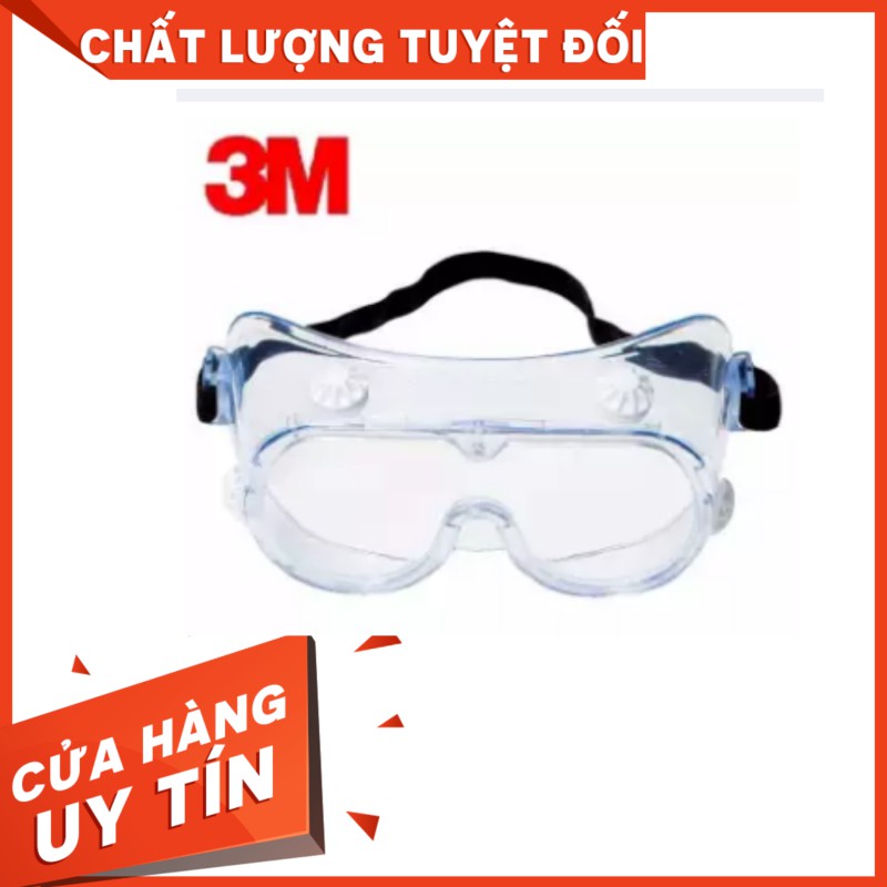 [CHÍNH HÃNG] Kính bảo hộ chống hóa chất 3M 334 Splash Safety Goggles Anti-Fog Lens