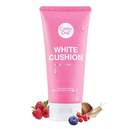 Sữa rửa mặt tạo bọt trắng da Cathy Doll White Cushion Facial Foam Cleanser 120ml