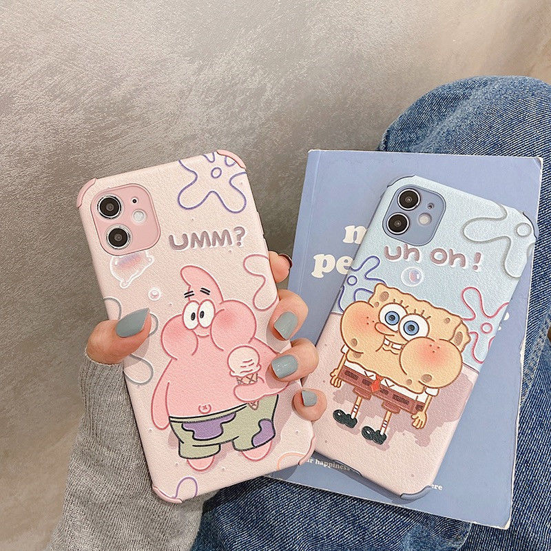 Ốp Lưng Silicone Mềm In Hình Spongebob Cho Xiaomi Mi 11 Ultra Lite 10 Pro 9 Poco X3 GT F3 F2 Redmi 9t Note 10 5G 10S 9 8 7 K40 K30 K20 Pro