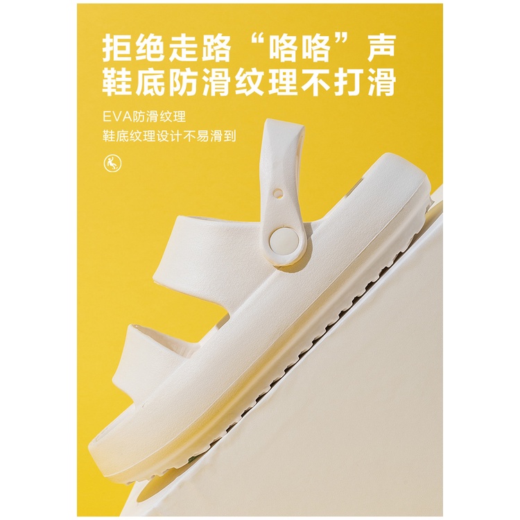 Dép sandal ulzzang nữ nhựa eva cao cấp đi siêu nhẹ êm chân đế độn tăng chiều cao TH-77