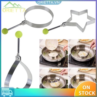 Orietta♛Creative Stainless Steel Omelette Egg Frying Mold Love Round Star Mold