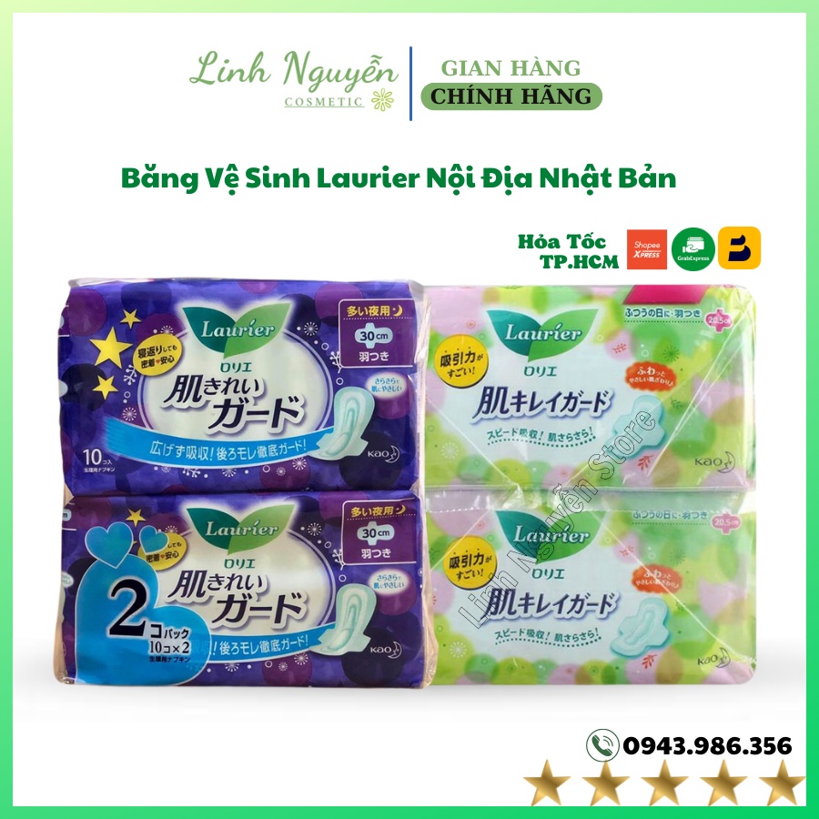 Băng Vệ Sinh Laurier Nội Địa Nhật Bản Ngày Có Cánh, Đêm Có Cánh