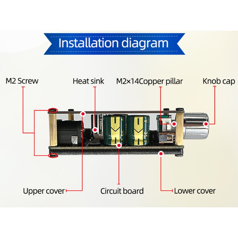 Bảng Mạch Khuếch Đại Tín Hiệu Bluetooth 200W DC6-24V Cho Điện Thoại
