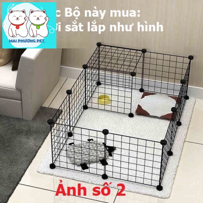 (Bán lẻ theo miếng) Lưới ghép chuồng chó dùng ghép quây chó hoặc lắp ghép kệ trang trí