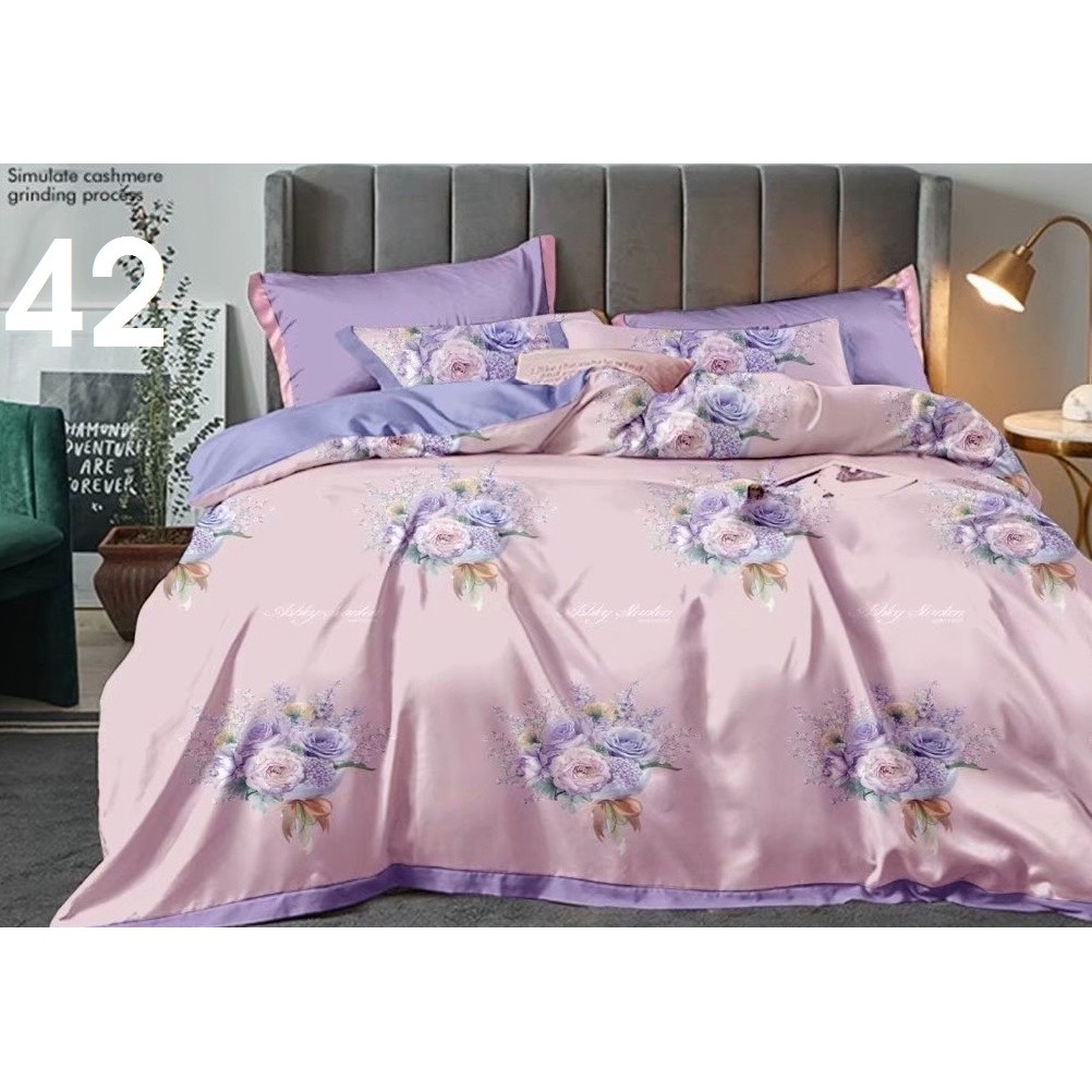 Bộ drap giường Tencel 100% 🎁MẪU MỚI🎁 chất liệu lụa tencel cao cấp cực mát mịn