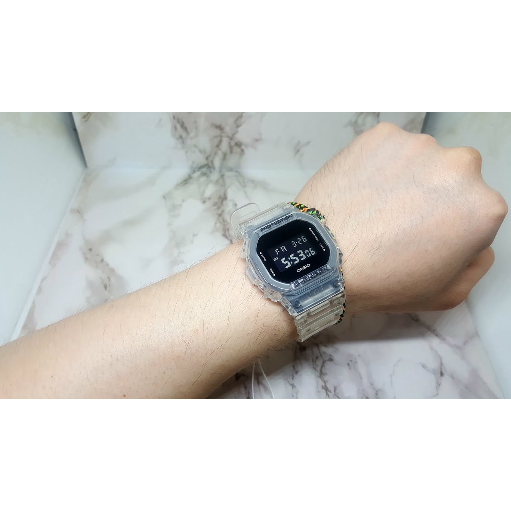 Đồng hồ nam dây nhựa G-SHOCK chính hãng Casio Anh Khuê DW-5600SKE-7DR