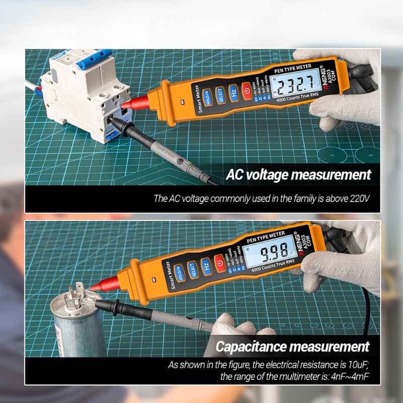 DC Đồng Hồ Vạn Năng Pcfx A3003 4000 Kèm Phụ Kiện