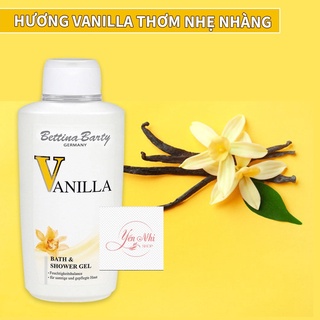 Sữa tắm hương nước hoa Bettina Barty Vanilla Đức 500ML.