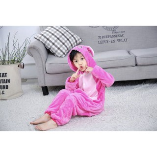 Bộ Đồ Thú Stitch Hồng Trẻ Em