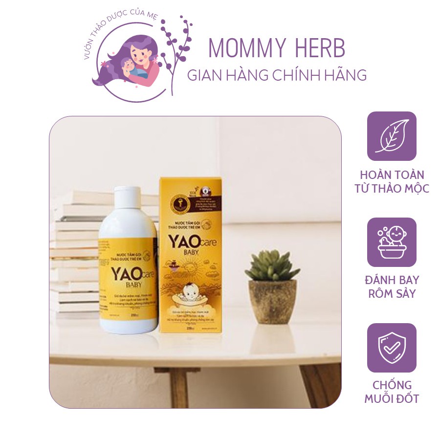 Nước tắm gội thảo dược trẻ em Yaocare baby - bé mộc Sữa Yao care cho và sơ sinh