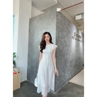 Váy đầm dáng ôm , váy ren sang trọng , chất ren mềm đi dự tiệc