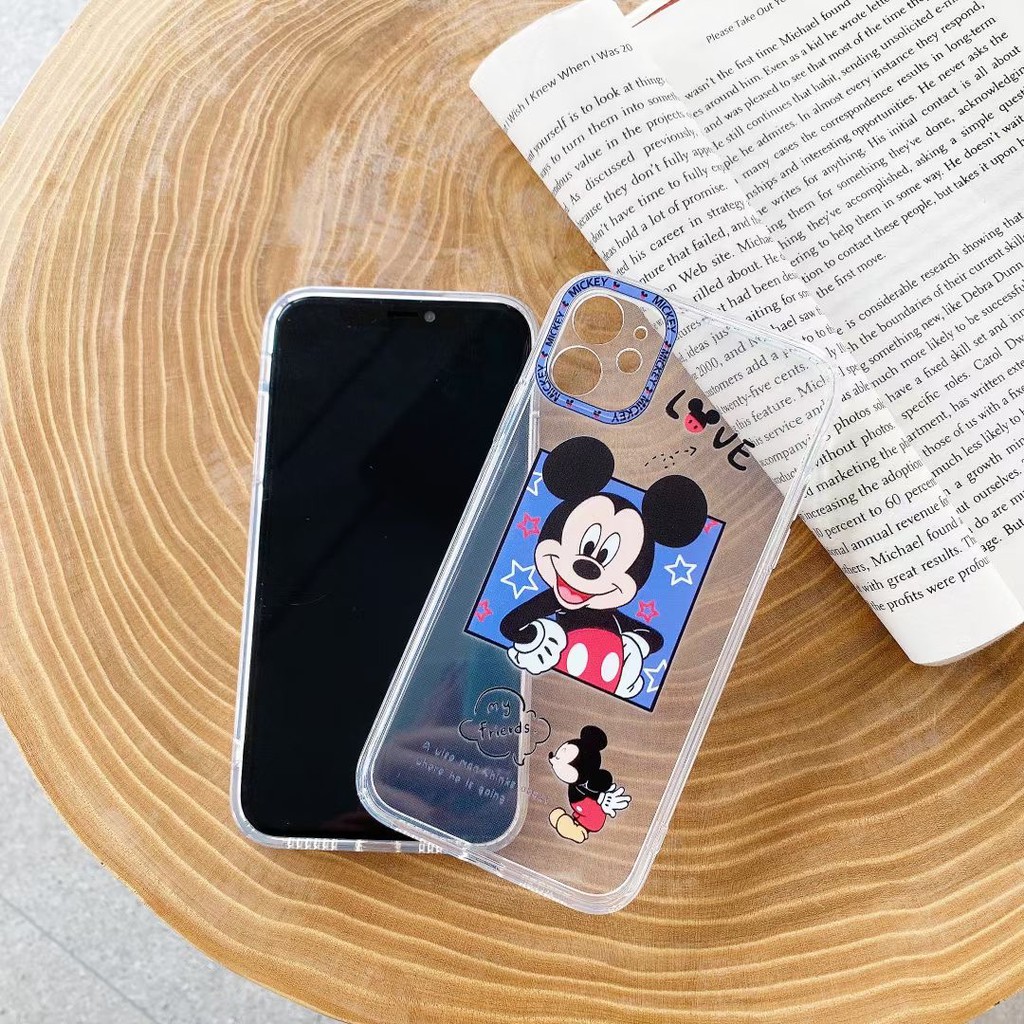 Ốp điện thoại mềm màu neon họa tiết Mickey Minnie cho iPhone12 12mini 12promax11 11Promax 7Plus 8 8+ XS XR XSmax | BigBuy360 - bigbuy360.vn