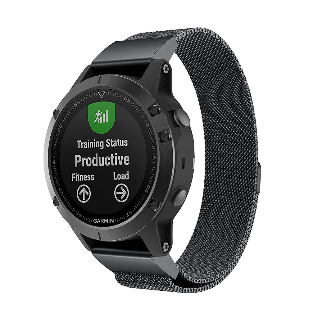 Dây đeo tháo nhanh chóng vừa vặn bằng thép không gỉ Milanese dành cho Garmin Fenix 5 5X 5s 6 6X 6S 935 945 Instinct