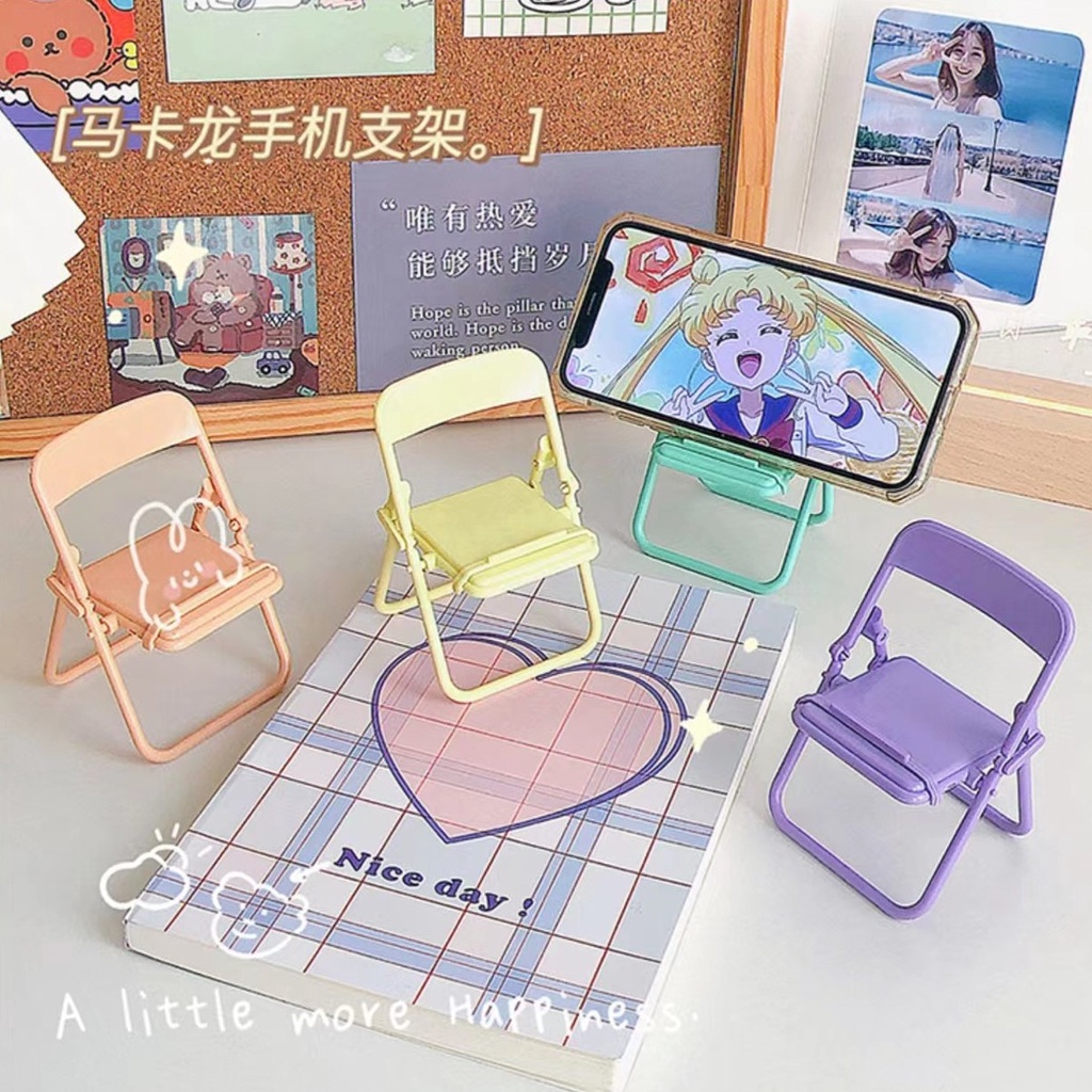 Giá Đỡ Điện Thoại Hình Ghế để điện thoại xem phim gấp gọn dễ thương Cute Shop.