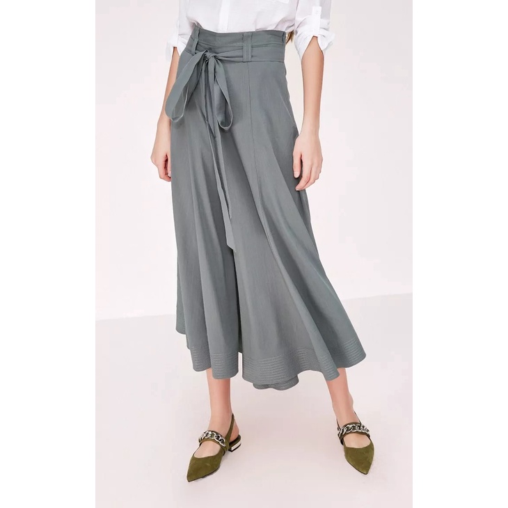 Vero Moda Quần Ống Loe Có Dây Đeo Hông Lưng Cao Dây Kéo Bên Hông Cho Nữ 31936J508