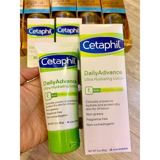 SỮA DƯỠNG ẨM CETAPHIL DAILY ADVANCE ULTRA HYDRATING LOTION 85g, hàng xách tay Mỹ