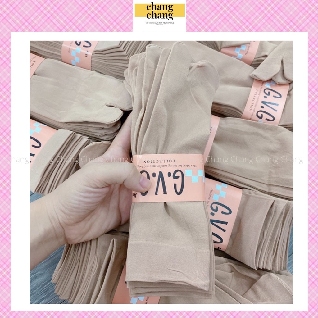 Set 5 Vớ Da Nữ, Tất Da Nữ Cổ Cao Chống Nắng GVG Màu Da Hàng Loại 1 Dày Mềm