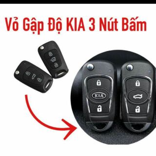 Vỏ chìa khóa gập độ KIA 3 nút