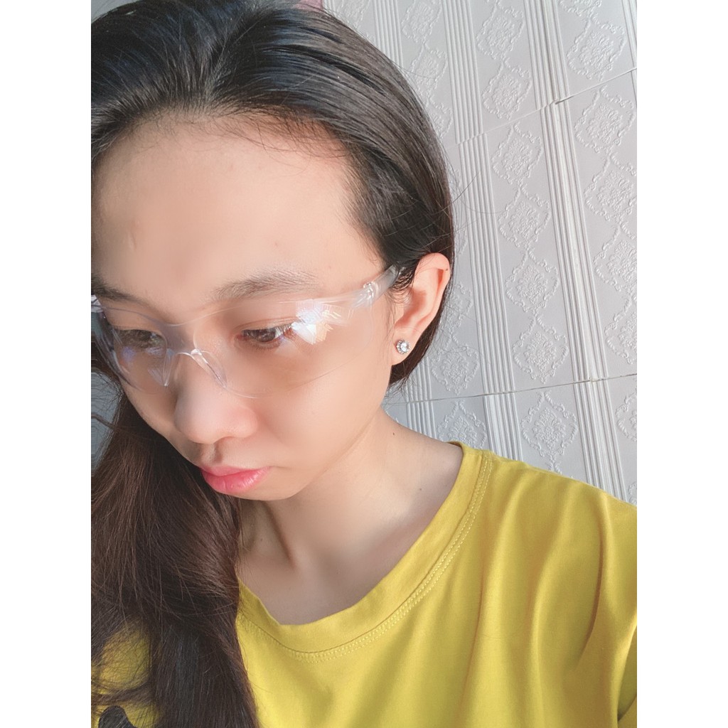 MẮT KÍNH CHỐNG BỤI TRẮNG TRONG SUỐT NAM NỮ | BigBuy360 - bigbuy360.vn