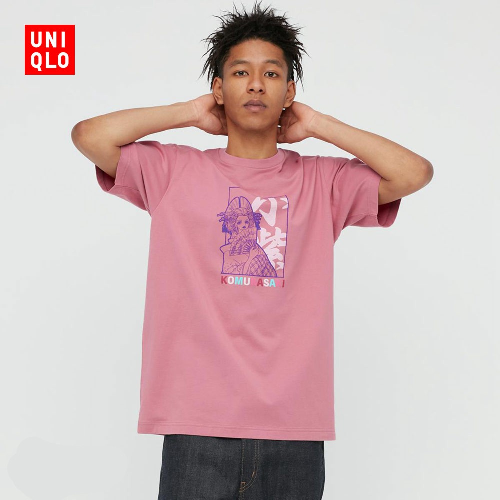 Uniqlo Áo Thun Tay Ngắn In Hình anime one piece Dành Cho Nam Và Nữ