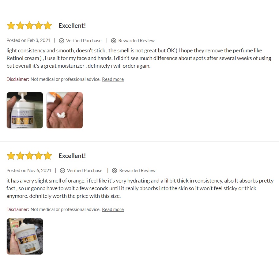 Kem Dưỡng Sáng Da Vitamin C, Advanced Clinicals Brightening Cream 454g