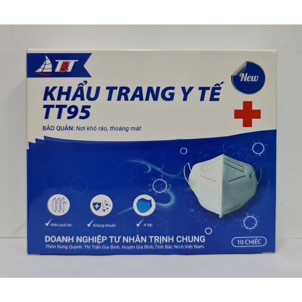[10cái] Khẩu Trang Y Tế KF 94 chính hãng kháng khuẩn Lâm Thịnh