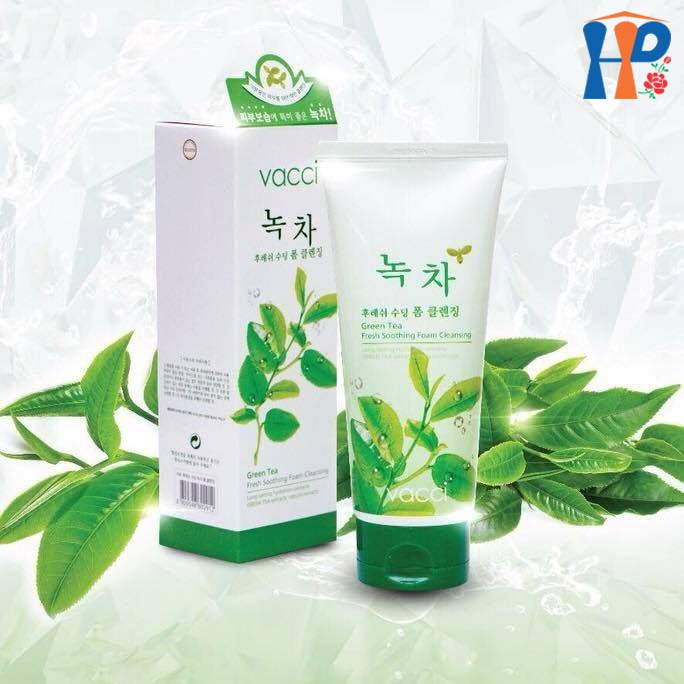 Sữa rửa mặt trà xanh - VACCI Green Tea Fresh Soothing Cleansing Foam