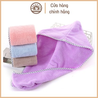 Khăn ủ tóc quấn đầu nhanh khô siêu thấm nước cao cấp