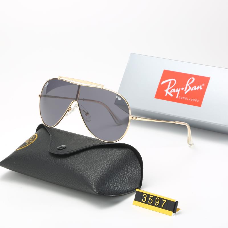 Aviator Ray-Ban_ chính hãng Kính râm 2021 Thời trang Hàn Quốc mới Kính râm nam nữ một mảnh Cặp đôi hợp thời trang Du lịch ngoài trời Kính râm lái xes