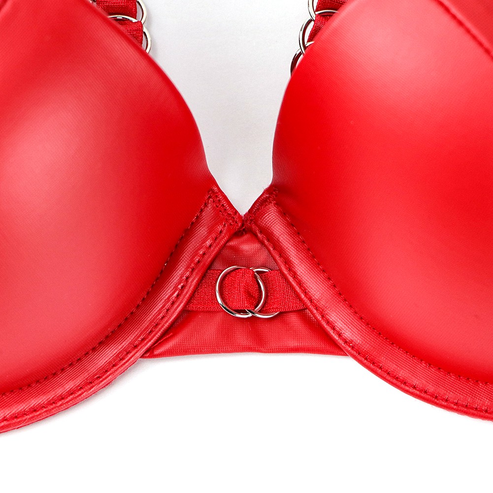 Đồ lót Varsbaby V790PG bằng da mịn gợi cảm phong cách câu lạc bộ xe máy cho nữ