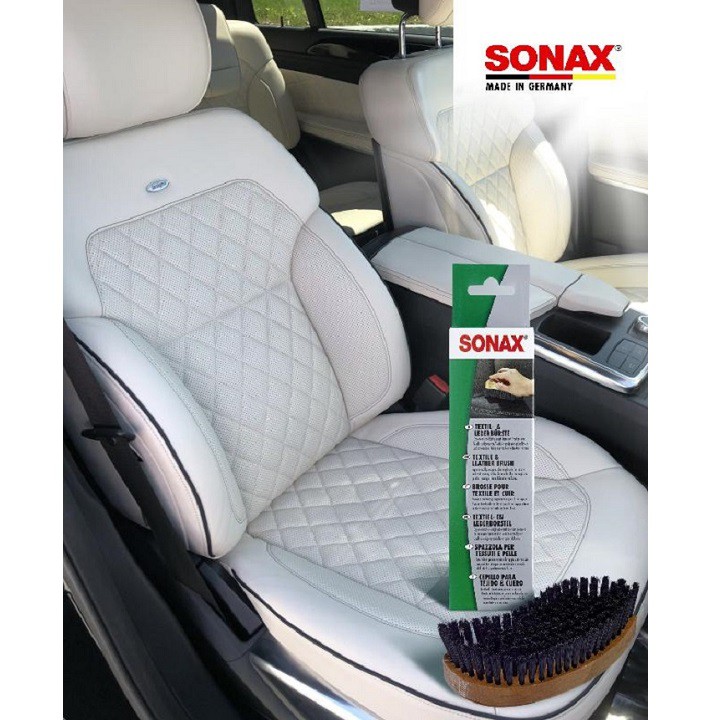 Dụng cụ vệ sinh nội thất xe SONAX Textile & Leather Brush 416741