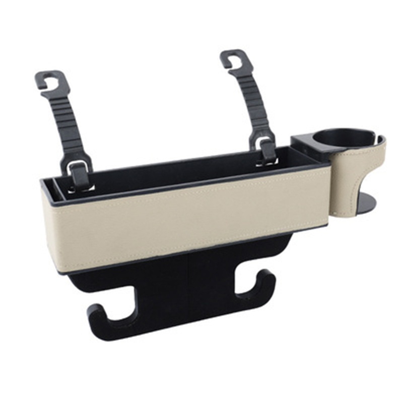 Hộp Đựng Đồ Dùng / Chìa Khóa / Khe Hở Ghế Ngồi Xe Hơi Kèm 2 Ngăn Đựng Tiền Xu Tiện Dụng